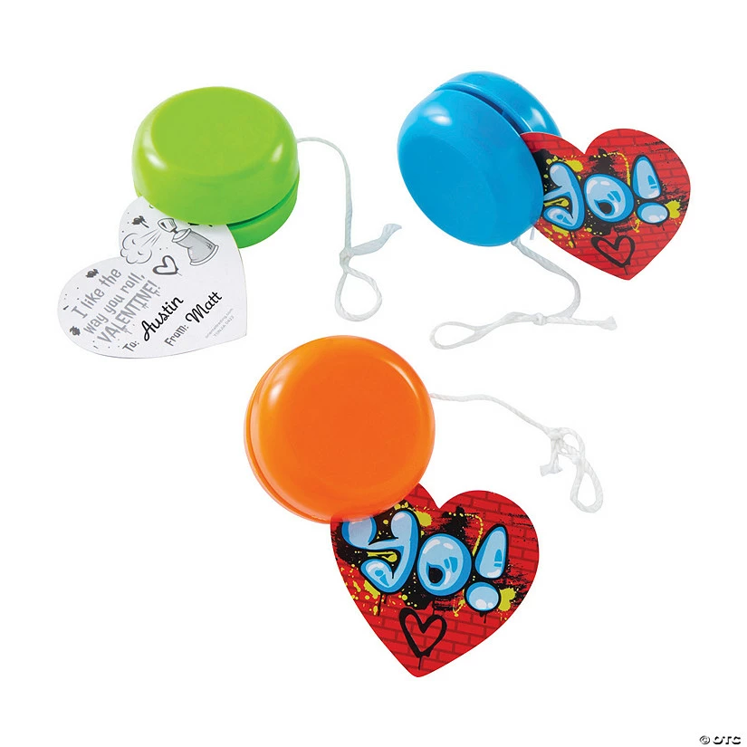 YoYo Valentine Exchanges with Card for 12